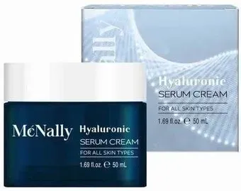 McNally Крем для лица Hyaluronic Serum Cream Увлажняющий с гиалуроновой кислотой (50 мл)