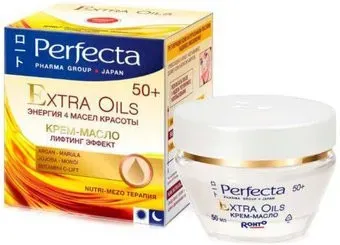 Perfecta Крем-масло Extra Oils Энергия 4 масел красоты 50+ 50 мл