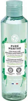 Yves Rocher Pure Menthe Очищающая мицелляр.вода д/снят. макияжа с перечной Мятой БИО-д/комб.и жирной кожи 200 мл