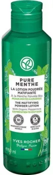 Yves Rocher Pure Menthe Матирующий лосьон-пудра с Перечной мятой БИО - для комбинированной и жирной кожи 150 мл