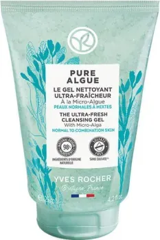 Yves Rocher Pure Algue Ультраосвежающий гель д/умывания с микроводорослями - для норм. и комб. кожи 125 мл