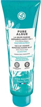 Yves Rocher Pure Algue Морское "желе" для снятия макияжа 3 в 1 с микроводорослями - для всех типов кожи 150 мл