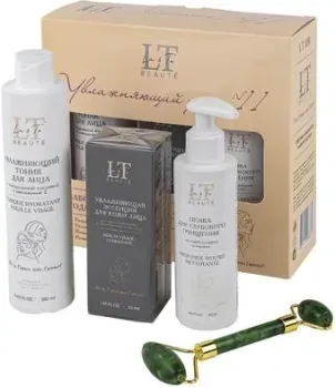La and Te beaute Набор косметики Увлажняющий уход Тоник+Эссенция+Пенка+Массажный рол. LT11R