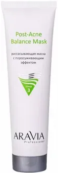 Aravia Рассасывающая маска для лица с поросуживающим эффектом для жирной и проблемной кожи Post-Acne Balance Mask 100 мл