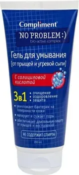 Compliment Крем для умывания No problem Матирующий 3в1 для проблемной чувствительной кожи 165 мл