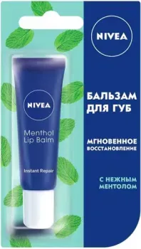 Nivea Бальзам для губ Мгновенное восстановление с нежным ментолом 10 мл