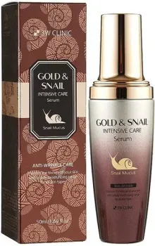3W Clinic Сыворотка для лица 3W Clinic Gold & Snail Intensive Care Serum 50 мл
