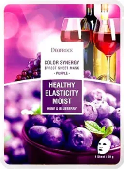 Deoproce Тканевая маска Deoproce Color Synergy Effect Sheet Mask Purple 20 г