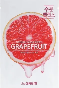 The Saem Маска для лица тканевая Natural Grapefruit Mask Sheet (21 мл)