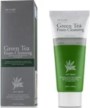 3W Clinic Пенка для умывания Green Tea Foam Cleansing 100 мл