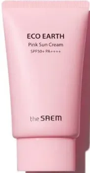 The Saem Крем для лица Eco Earth Pink Sun Cream SPF50+ PA++++ (50 мл)