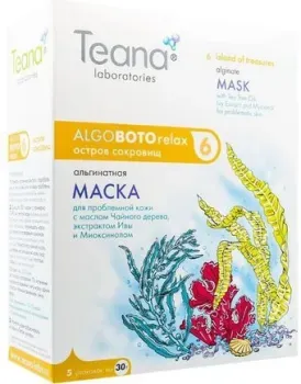 Teana Маска для лица альгинатная Остров сокровищ 5х30 г