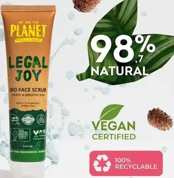 We Are The Planet Скраб для лица Legal Joy Для сухой и чувствительной кожи (100 мл)