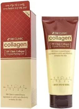 3W Clinic Пилинг для лица Collagen Crystal Peeling Gel C коллагеном (180 мл)
