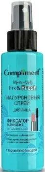 Compliment Спрей для лица Гиалуроновый фиксатор макияжа увлажняющий (110 мл)