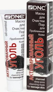 DNC Маска для лица кремовая Активированный уголь Для очистки пор для проблемной кожи 50 мл