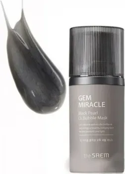 The Saem Маска для лица кремовая Gem Miracle Black Pearl O2 Bubble Mask 50 мл
