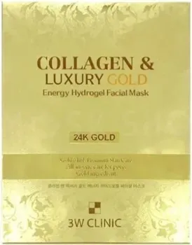 3W Clinic Маска для лица гидрогелевая Collagen & Luxury Gold Energy Hydrogel Facial Mask 30 г