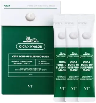 Vt Cosmetics Набор масок для лица Cica Tone-Up Sleeping Mask 20 шт