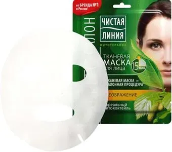Чистая линия Маска для лица тканевая Преображающая (30 г)