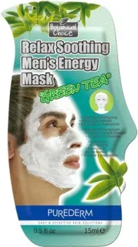 Purederm Маска для лица кремовая Relax Soothing Men's Energy Зеленый чай (15 мл)