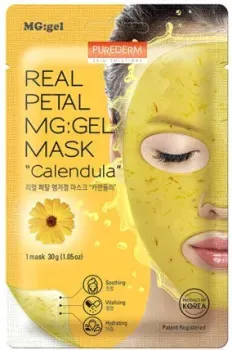 Purederm Маска для лица гидрогелевая Real Petal Mg:Gel Mask Calendula (30 г)