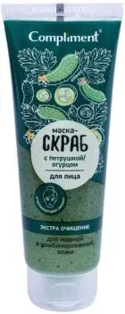 Compliment Скраб для лица Экстра очищение с петрушкой и огурцом (130 мл)