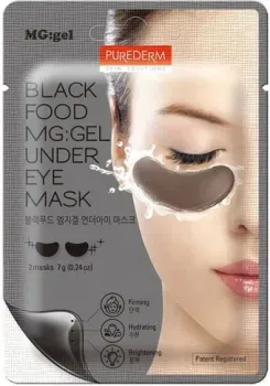 Purederm Патчи под глаза Black Food MG: Gel Under Eye Mask (7 г)