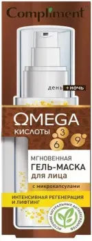 Compliment Маска для лица тканевая Omega мгновенная с микрокапсулами 50 мл