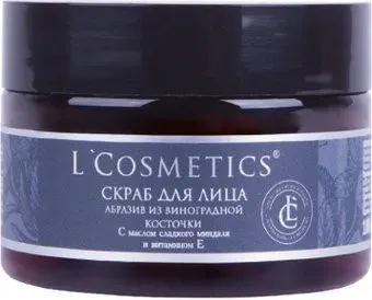 L'Cosmetics Скраб для лица Со скорлупой виноградной косточки 100 мл