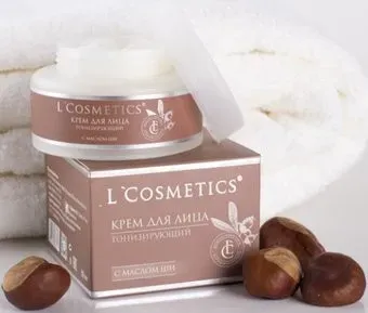 L'Cosmetics Крем для лица Тонизирующий с маслом ши 50 мл