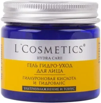 L'Cosmetics Гель для лица Ультраувлажнение и тонус гиалуроновая кислота и гидрованс 50 мл