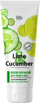 Iris Cosmetic Крем для лица Lime & Cucumber Ночной Увлажняющий для всех типов кожи 75 мл