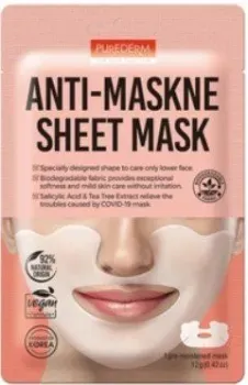 Purederm Маска для лица тканевая Anti Maskne Sheet Mask 12 г