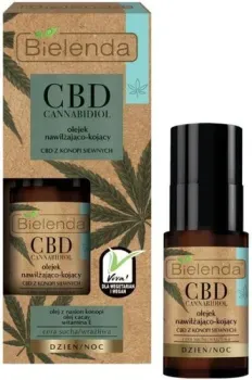 Bielenda Масло для лица CBD Cannabidiol Увлажняющее успокаивающее из семян конопли (15 мл)