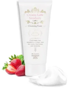 Missha Пенка для умывания Creamy Latte Strawberry Cleansing Foam (172 мл)