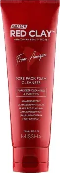 Missha Пенка для умывания Amazon Red Clay Pore Pack Foam Cleanser (120 мл)