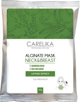 Carelika Маска для лица альгинатная Alginate Mask Neck&Breast для шеи и области деколье (60 г)
