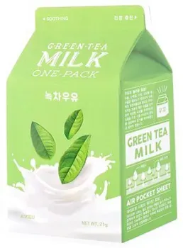 A'Pieu Маска для лица тканевая Green Tea Milk One-Pack (21 г)