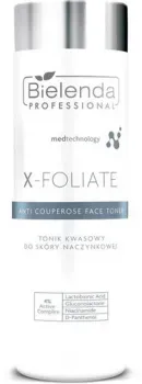 Bielenda Тоник для лица X-Foliate Anti Couperose Кислотный склонной к куперозу (200 мл)