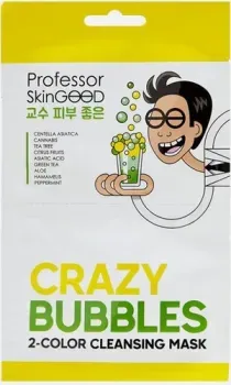 Professor SkinGood Маска для лица тканевая Crazy Bubbles 2 Color Cleansing Mask