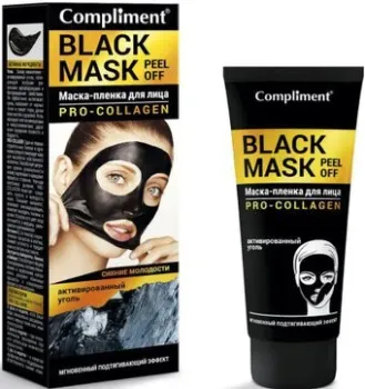 Compliment Маска-пленка для лица Black Mask Pro-Collagen 80 мл