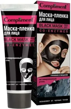 Compliment Маска-пленка для лица Black Mask Co-Enzymes 80 мл