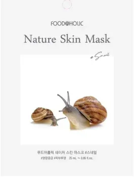 FoodaHolic Тканевая маска для лица Nature Skin с муцином улитки 23 мл