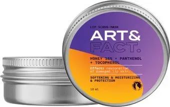 Art&Fact Скраб-маска для губ Honey 15% + Panthenol + Tocopherol 10 мл