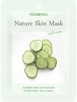 FoodaHolic Маска для лица тканевая Nature Skin с огурцом 23 мл