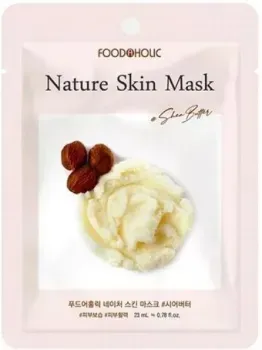 FoodaHolic Маска для лица тканевая Nature Skin с маслом ши 23 мл