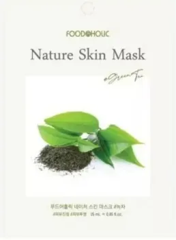 FoodaHolic Маска для лица тканевая Nature Skin с зеленым чаем 23 мл