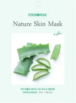 FoodaHolic Тканевая маска для лица Nature Skin с алое 23 мл