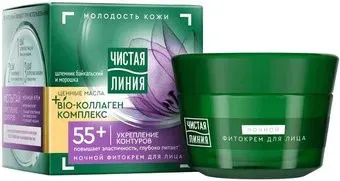 Чистая линия Крем для лица Ночной фито-крем щлемник и морошка 45 мл